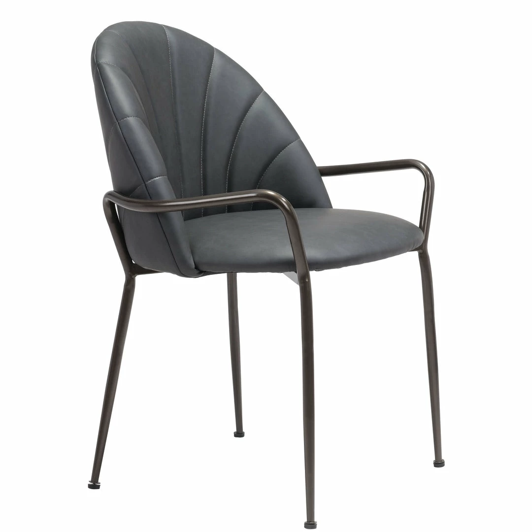 Deals ๐ ZUO Furniture KURT BLACK LEATHERETTE DINING CHAIR โ 3 ZUO Furniture KURT BLACK LEATHERETTE DINING CHAIR