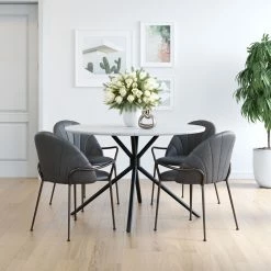 Deals ๐ ZUO Furniture KURT BLACK LEATHERETTE DINING CHAIR โ 15 ZUO Furniture KURT BLACK LEATHERETTE DINING CHAIR