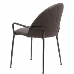 ZUO KURT BROWN LEATHERETTE DINING CHAIR Furniture