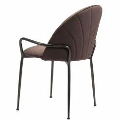 ZUO Furniture KURT BROWN VELVET DINING CHAIR