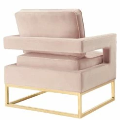 TOV Living Room LAURENT VELVET ARM CHAIR