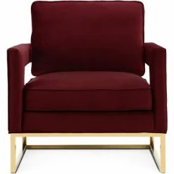 TOV Living Room LAURENT VELVET ARM CHAIR
