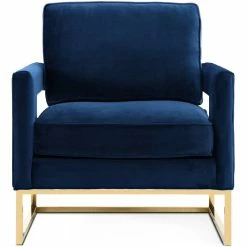 TOV Living Room LAURENT VELVET ARM CHAIR