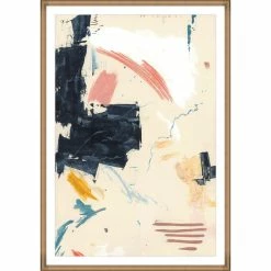 L ART Wall Art "LIFE INTERSECTIONS II" GLASS FRAMED ART