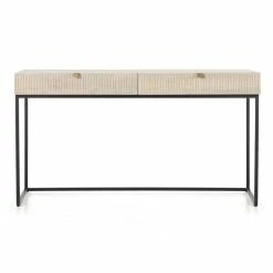 FOUR HANDS Furniture LIGHT WASH CARVED MANGO WRITING DESK