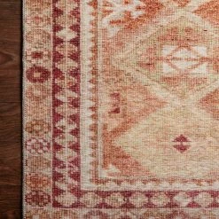 Outlet ⭐ LOLOI LILAH VINTAGE PRINT FLAT RUG: SUNKIST PEACH ⌛ 9 LOLOI LILAH VINTAGE PRINT FLAT RUG: SUNKIST PEACH