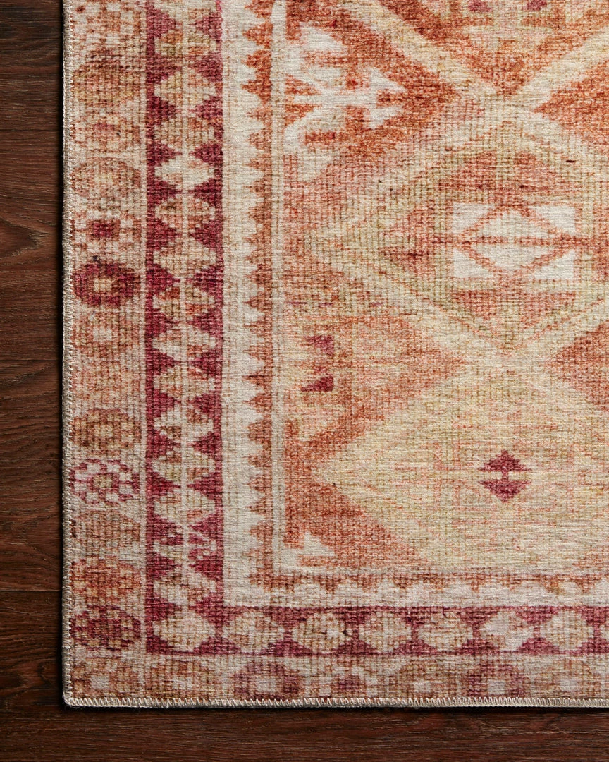 Outlet ⭐ LOLOI LILAH VINTAGE PRINT FLAT RUG: SUNKIST PEACH ⌛ 3 LOLOI LILAH VINTAGE PRINT FLAT RUG: SUNKIST PEACH