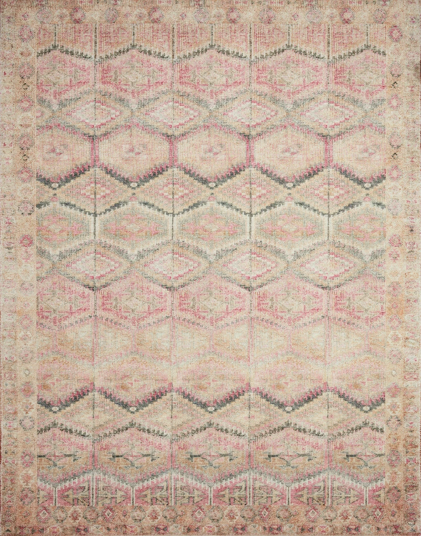 Best Pirce ⌛ LOLOI LILITH VINTAGE PRINT FLAT RUG: DUSTY ROSE 🔥 1 LOLOI LILITH VINTAGE PRINT FLAT RUG: DUSTY ROSE