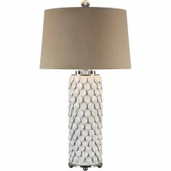 UTTERMOST Lighting LILY GLOSS WHITE CERAMIC LAMP