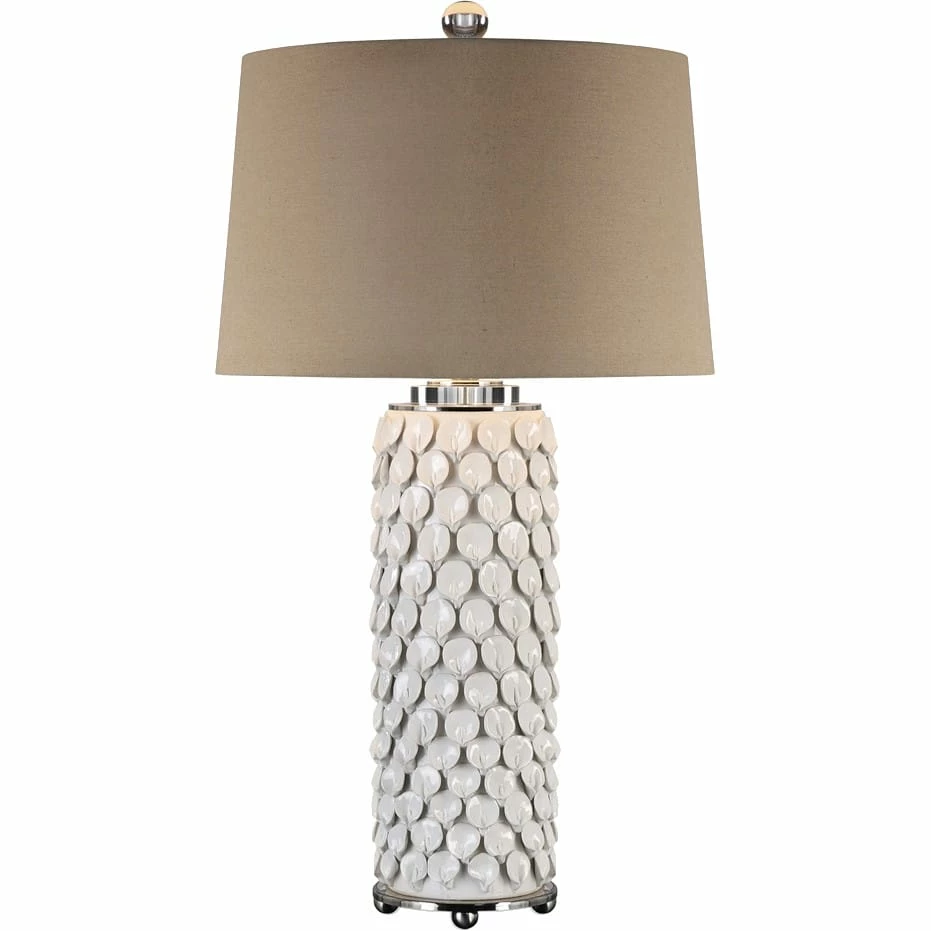 Cheapest ❤️ UTTERMOST Lighting LILY GLOSS WHITE CERAMIC LAMP ⌛ 1 UTTERMOST Lighting LILY GLOSS WHITE CERAMIC LAMP
