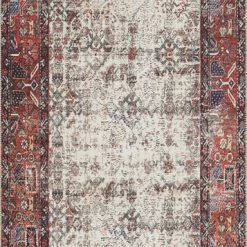 Best Pirce ๐ LOLOI LINLEY VINTAGE PRINT FLAT RUG: IVORY, BRICK โจ 13 LOLOI LINLEY VINTAGE PRINT FLAT RUG: IVORY, BRICK
