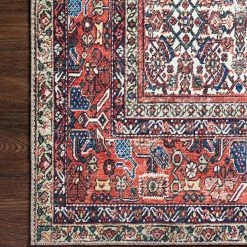 Best Pirce ๐ LOLOI LINLEY VINTAGE PRINT FLAT RUG: IVORY, BRICK โจ 9 LOLOI LINLEY VINTAGE PRINT FLAT RUG: IVORY, BRICK