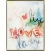 L ART Wall Art "LIVE, LOVE & LAUGH" CANVAS ART