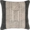 SURYA JOJO WASHED BLACK BLOCK PRINT PILLOW Pillows + Decor