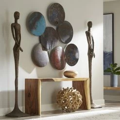 PHILLIPS COLLECTION Pillows + Decor LOYD & LOTTIE FLOOR SCULPTURES: BRONZE