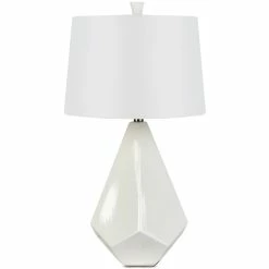 SURYA GEO LAMP: WHITE Lighting