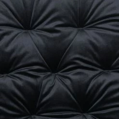 ZUO LOFT PLUSH TUFTED VELVET OFFICE CHAIR: BLACK