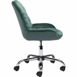 ZUO LOFT PLUSH TUFTED VELVET OFFICE CHAIR: GREEN