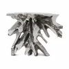 PHILLIPS COLLECTION LUXE SILVER LEAF FREEFORM ROOT CONSOLE