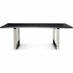 NUEVO Furniture LUXOR OXIDIZED GRAY LIVE EDGE DINING TABLE