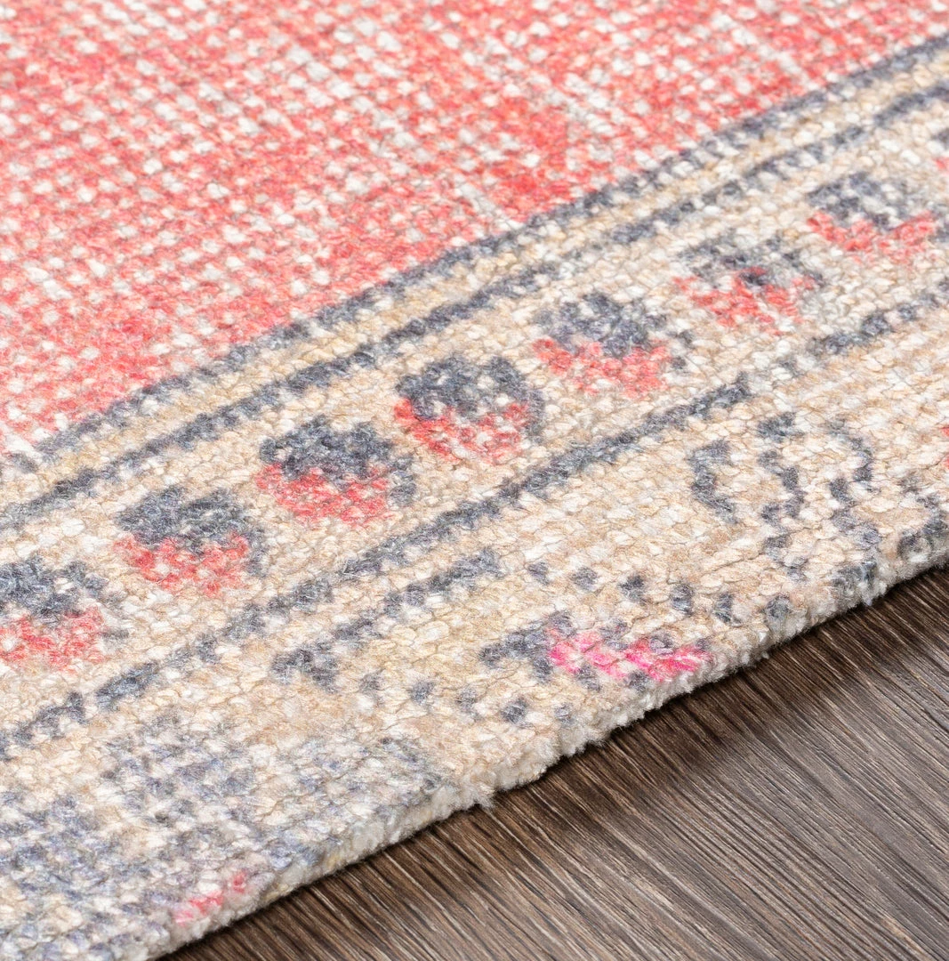 Best Sale ๐งจ SURYA LYLA VINTAGE PRINT RUG: CORAL, GREY, WHEAT ๐ 5 SURYA LYLA VINTAGE PRINT RUG: CORAL, GREY, WHEAT