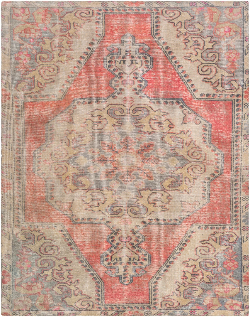 Best Sale ๐งจ SURYA LYLA VINTAGE PRINT RUG: CORAL, GREY, WHEAT ๐ 1 SURYA LYLA VINTAGE PRINT RUG: CORAL, GREY, WHEAT