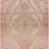 SURYA LYLA VINTAGE PRINT RUG: ORANGE, WHEAT, PINK
