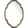 UTTERMOST Mirrors MADELEINE SHAPED OVAL MIRROR: GOLD