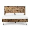 DOVETAIL Bedroom MADRID OAK MOSAIC PANEL BED