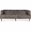 MOES MAGDELAN DIAMOND TUFTED LEATHER SOFA: NIMBUS BLACK