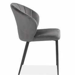 MOES MAGS CHARCOAL VELVET DINING CHAIR Kitchen + Dining