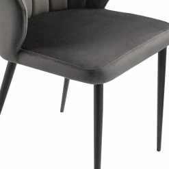 MOES MAGS CHARCOAL VELVET DINING CHAIR Kitchen + Dining