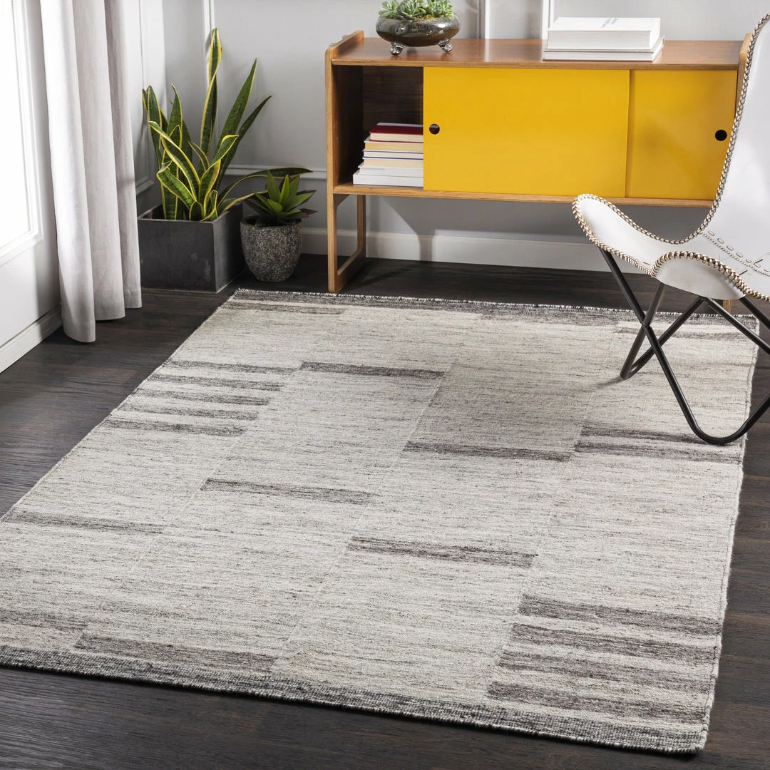 Top 10 β SURYA MAJI WOOL + VISCOSE FLAT RUG: ASH GREY π 2 SURYA MAJI WOOL + VISCOSE FLAT RUG: ASH GREY