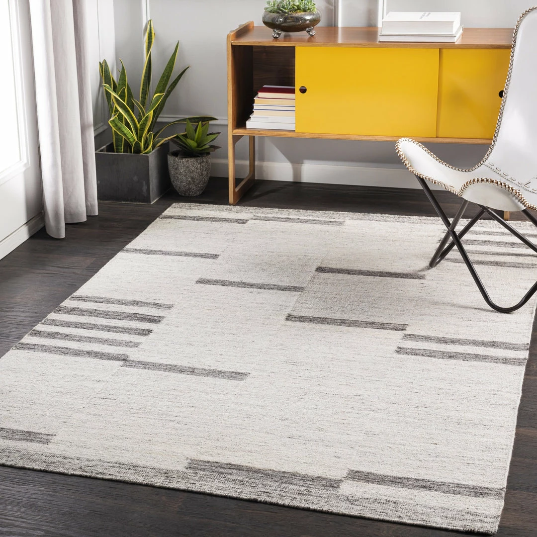 Cheapest β€οΈ SURYA MAJI WOOL + VISCOSE FLAT RUG: IVORY, ASH π 2 SURYA MAJI WOOL + VISCOSE FLAT RUG: IVORY, ASH