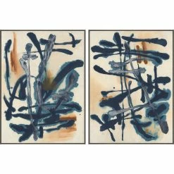 Best Sale โญ L ART "MANGATA" METALLIC SILVER EMBELLISHED ART DIPTYCH Wall Art ๐คฉ 16 L ART