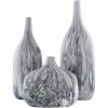 SURYA MARBLED CERAMIC VASES | SET OF 3