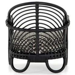 FOUR HANDS MARINA EBONY RATTAN CHAIR