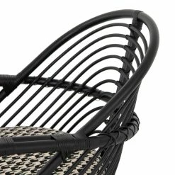 FOUR HANDS MARINA EBONY RATTAN CHAIR