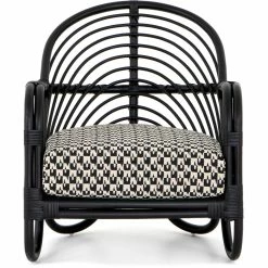 FOUR HANDS MARINA EBONY RATTAN CHAIR