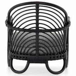 FOUR HANDS MARINA EBONY RATTAN CHAIR