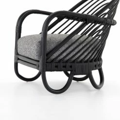 FOUR HANDS MARINA EBONY RATTAN CHAIR