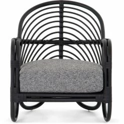 FOUR HANDS MARINA EBONY RATTAN CHAIR