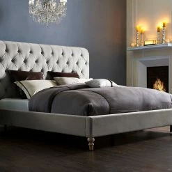 Promo βοΈ TOV MARION SILVER VELVET BED Bedroom π€© 9 TOV MARION SILVER VELVET BED Bedroom