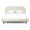 DOVETAIL Furniture MARLEY KNOLL NATURAL BOUCLÉ UPHOLSTERED BED