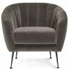 MOES Living Room MARSHALL GREY VELVET CHAIR