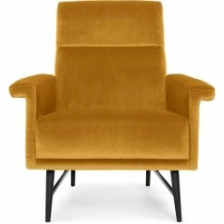NUEVO MATHISE VELVET VELOUR ARM CHAIR Living Room