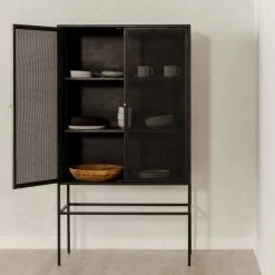 MOES Furniture MESH METAL INDUSTRIAL CABINET
