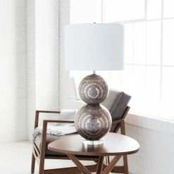 SURYA Lighting MILLICENT ETCHED GLASS LAMP