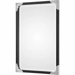 UTTERMOST MIDTOWN MATTE BLACK VANITY MIRROR Mirrors