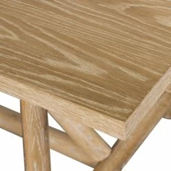 FOUR HANDS MIKA WHITEWASHED OAK DINING TABLE Furniture